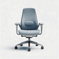 Ergonomische bureaustoel met stoffen bekleding in lichtgrijs 80 x 60 x 100cm